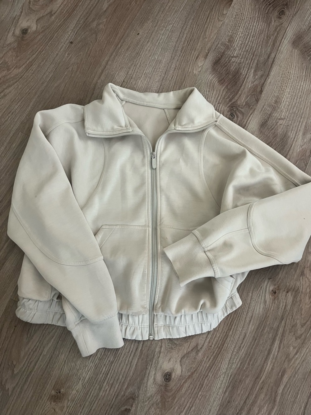 lululemon Cream Full-Zip Jacket softstreme jacket